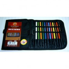 KOH-I-NOOR 隨身多功能筆袋含12色水溶性色鉛筆組
